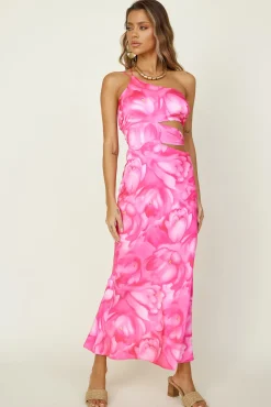 Oceans Apart Maxi Dress Pink