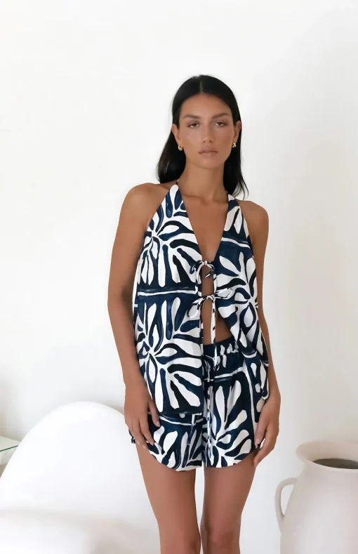 Octavia Top Pirah Print