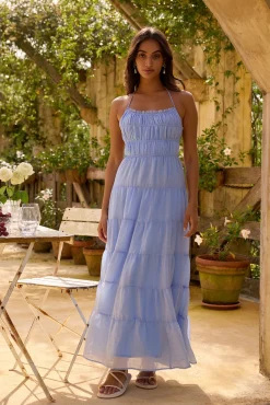 On a Cloud Maxi Dress Blue