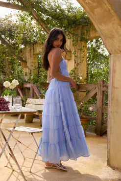 On a Cloud Maxi Dress Blue