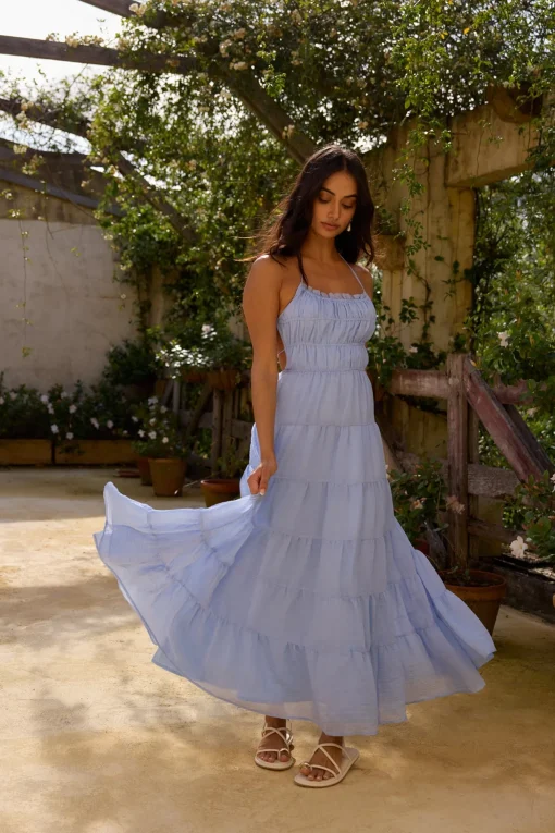 On a Cloud Maxi Dress Blue
