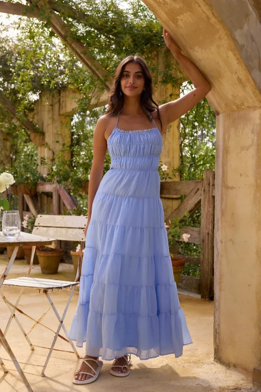 On a Cloud Maxi Dress Blue
