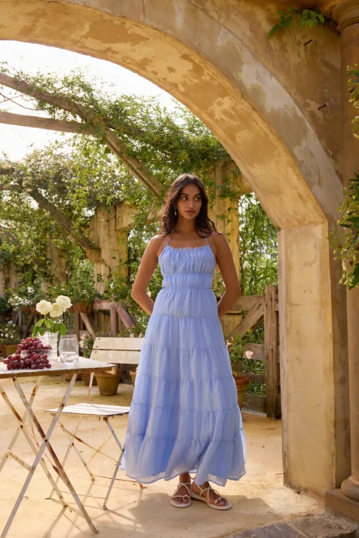 On a Cloud Maxi Dress Blue
