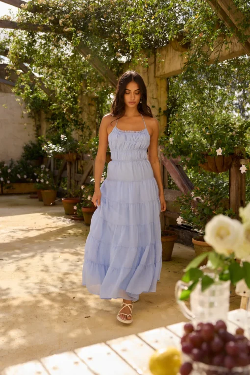 On a Cloud Maxi Dress Blue