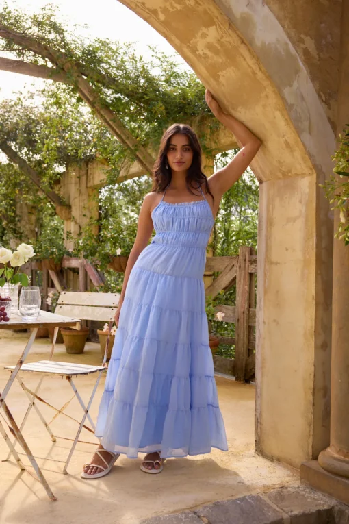 On a Cloud Maxi Dress Blue