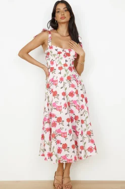 On The Roof Midi Dress Pink