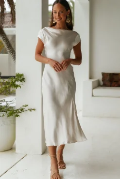 One Last Song Maxi Dress Champagne