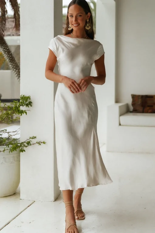 One Last Song Maxi Dress Champagne