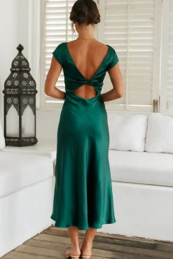 One Last Song Maxi Dress Forest Green