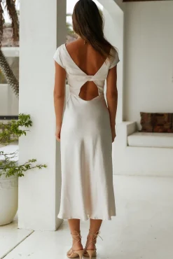 One Last Song Maxi Dress Champagne