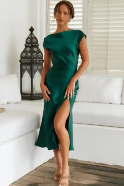 One Last Song Maxi Dress Forest Green