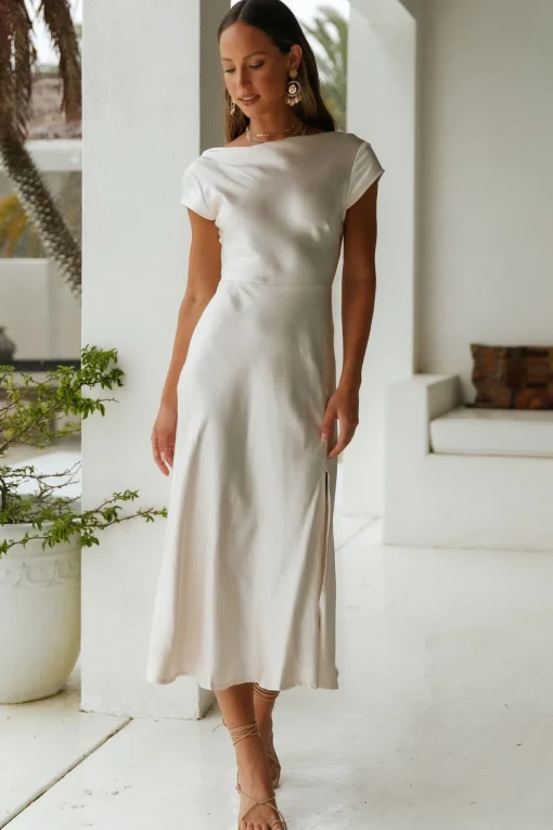 One Last Song Maxi Dress Champagne
