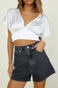Out Of Mind Crop Top White