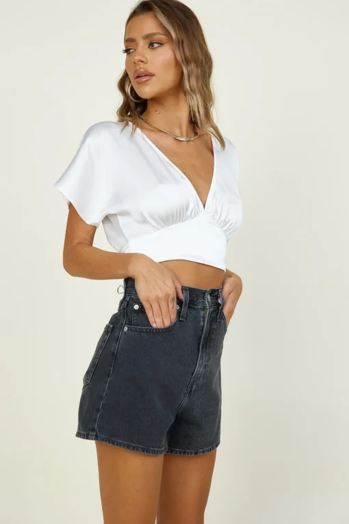 Out Of Mind Crop Top White