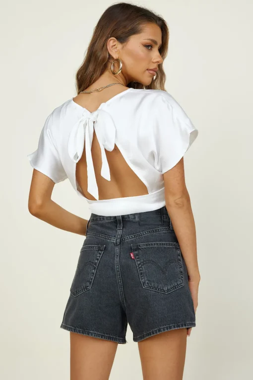 Out Of Mind Crop Top White