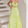 Over And Over Maxi Dress Green