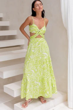 Over And Over Maxi Dress Green