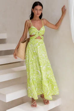 Over And Over Maxi Dress Green
