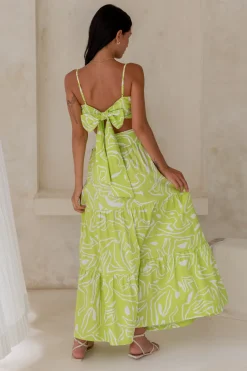 Over And Over Maxi Dress Green
