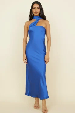 Over The Pond Maxi Dress Navy Blue