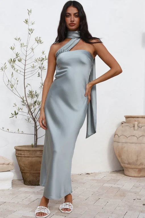 Over The Pond Maxi Dress Blue