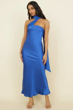 Over The Pond Maxi Dress Navy Blue