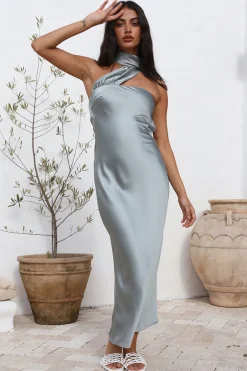 Over The Pond Maxi Dress Blue