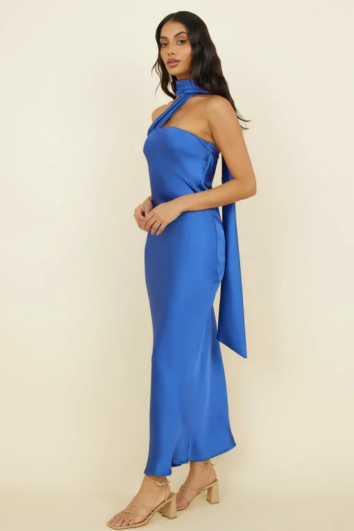 Over The Pond Maxi Dress Navy Blue