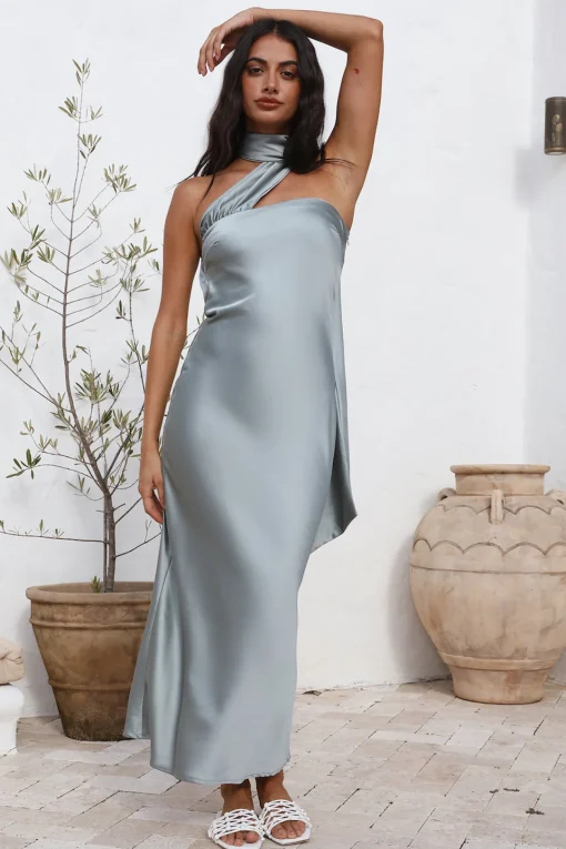 Over The Pond Maxi Dress Blue
