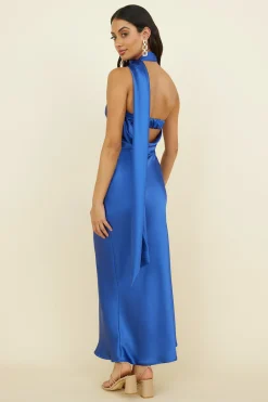 Over The Pond Maxi Dress Navy Blue