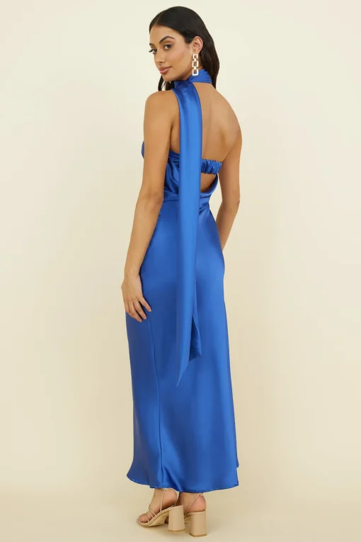 Over The Pond Maxi Dress Navy Blue