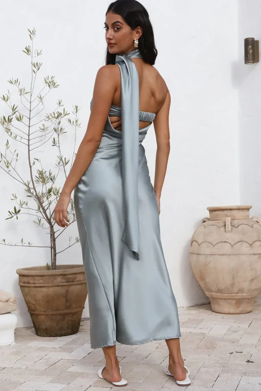 Over The Pond Maxi Dress Blue