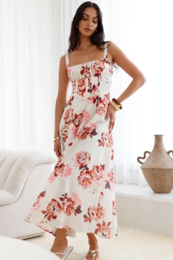 Palermo Mornings Midi Dress Cream