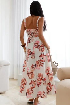 Palermo Mornings Midi Dress Cream