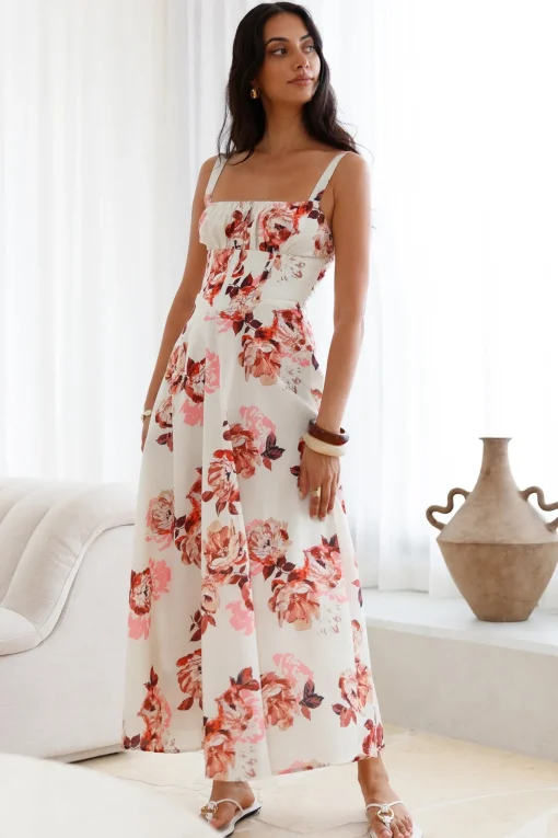 Palermo Mornings Midi Dress Cream