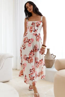 Palermo Mornings Midi Dress Cream