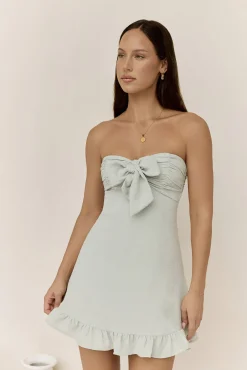 Palm Tree Dreaming Mini Dress Sage
