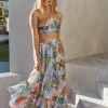 Parisian Escape Maxi Skirt Floral