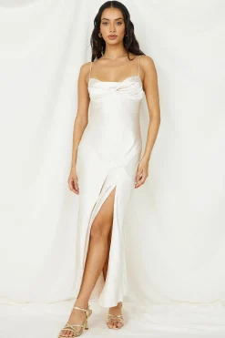 People Watching Maxi Dress Champagne