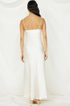 People Watching Maxi Dress Champagne