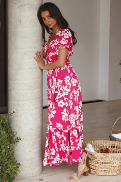 Planting Flowers Maxi Dress Pink