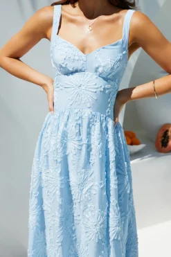 Porcelain Princess Maxi Dress in Blue
