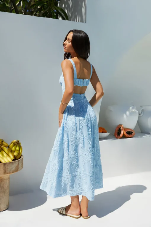 Porcelain Princess Maxi Dress in Blue