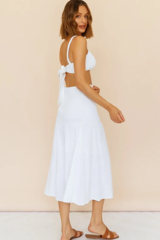 Prosecco Summers Crop Top White