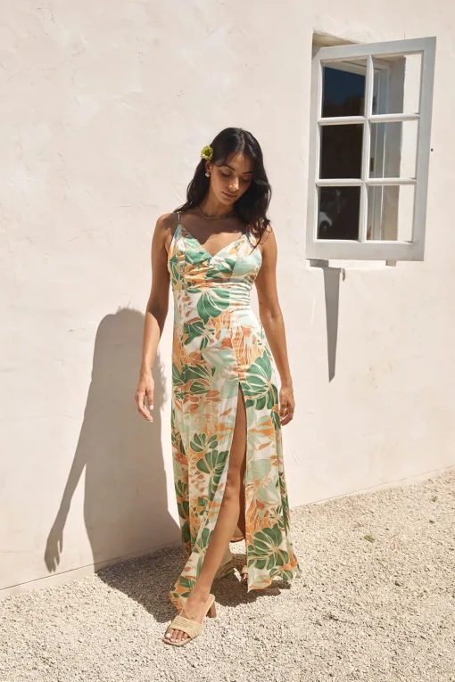 Rainforest Glow Maxi Dress Green