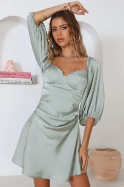 Ready For Love Dress Sage