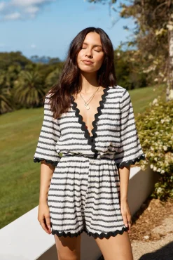 Reset and Recharge Romper Black