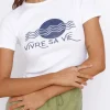 ROLLA'S Vivre Sa Vie Baby Rib Tee White