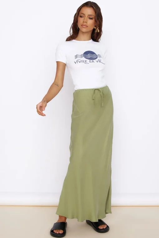 ROLLA'S Vivre Sa Vie Baby Rib Tee White
