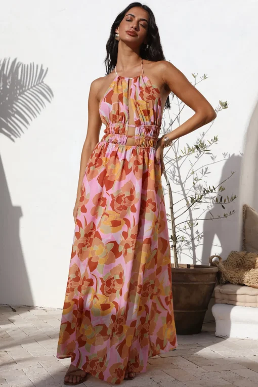 Rosetta Dreams Maxi Dress Pink